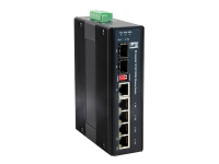 LevelOne IES-0600 łącza sieciowe Gigabit Ethernet (10/100/1000) Czarny