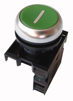 Eaton M22-D-G-X1/K10 villanykapcsoló Pushbutton switch Fekete, Zöld