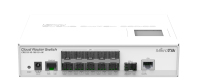Mikrotik CRS212-1G-10S-1S+IN łącza sieciowe Zarządzany L3 Gigabit Ethernet (10/100/1000) Obsługa PoE Biały