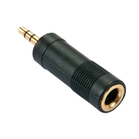 Lindy 3.5mm Stereo Jack Male to 6.3mm Stereo Jack Female Adapter