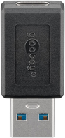 Goobay 45400 adattatore per inversione del genere dei cavi USB C USB A Nero