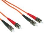 C2G 2m ST/ST LSZH Duplex 62.5/125 Multimode Fibre Patch Cable cavo a fibre ottiche Arancione