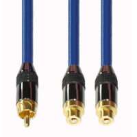 e+p B 891 Audio-Kabel 0,2 m RCA 2 x RCA Blau