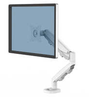 Fellowes Eppa Single Monitor Arm - Monitor Mount for 8KG 40 inch Screens - Ergonomic Adjustable Monitor Arm Desk Mount - Tilt 90° Swivel 360° Rotation 360°, VESA 75 x 75/100 x 1...