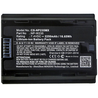 CoreParts MBXCAM-BA475 batterij voor camera's/camcorders Lithium-Ion (Li-Ion) 2250 mAh