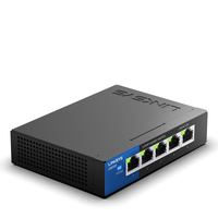 Linksys Switch Gigabit de escritorio para empresas con 5 puertos (LGS105)