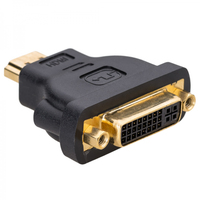 Akyga AK-AD-02 tussenstuk voor kabels HDMI DVI 24+5 Zwart