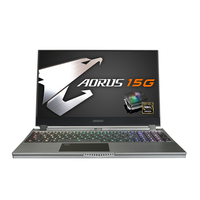 AORUS 15G YB-8UK2130MH laptop Intel® Core™ i7 i7-10875H 39.6 cm (15.6") Full HD 16 GB DDR4-SDRAM 512 GB SSD NVIDIA GeForce RTX 2080 SUPER Wi-Fi 6 (802.11ax) Windows 10 Home Grey