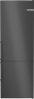 Bosch Serie 4 KGN49VXCT kombinált hűtőszekrény Szabadonálló 440 L C Rozsdamentes acél