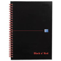 Hamelin 100080154 writing notebook A5 140 sheets Black, Red
