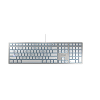 CHERRY KC 6000 SLIM FOR MAC teclado USB QWERTY Nórdico Plata