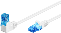 Goobay 51535 kabel sieciowy Biały 0,5 m Cat6a U/UTP (UTP)