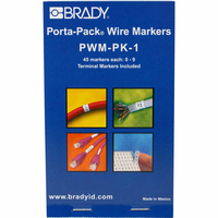 Brady PWM-PK-1 cable marker Black, White Vinyl