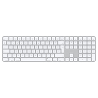Apple Magic Tastatur USB + Bluetooth Ungarisch Aluminium, Weiß