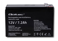 Qoltec 53062 Batterie de l'onduleur Sealed Lead Acid (VRLA) 12 V 7,2 Ah