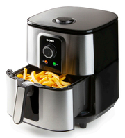 Domo DO536FR friteuse Enkel 5,5 l 1800 W Heteluchtfriteuse Zwart, Zilver