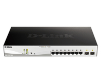 D-Link DGS-1210-10MP Zarządzany L2 Gigabit Ethernet (10/100/1000) Obsługa PoE Czarny, Szary