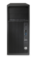 HP Z240 MT Intel® Xeon® E3 v5 E3-1225V5 8 GB DDR4-SDRAM 1 TB Unidad de disco duro Windows 7 Professional Torre Puesto de trabajo Negro