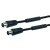 Schwaiger 10m IEC - IEC coax-kabel Zwart