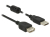 DeLOCK 0.5m, 2xUSB 2.0-A USB kábel 0,5 M USB 2.0 USB A Fekete
