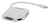 Manhattan 3-in-1 4K Mini-DisplayPort-Adapter, Mini-DisplayPort-Stecker auf HDMI/DVI/VGA-Buchse, passiv/aktiv, weiß