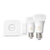 Philips Hue White ambience Starter kit: 2 E27 smart bulbs (1100) + dimmer switch
