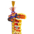 Monster Jam , El Toro Loco Big Air Challenge, escenario de más de 50 cm de altura con camión monstruo, escala 1:64, juguetes para niños a partir de 3 años