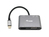 Equip 133483 dokkoló állomás és port replikátor Vezetékes USB 3.2 Gen 1 (3.1 Gen 1) Type-C Fekete, Szürke