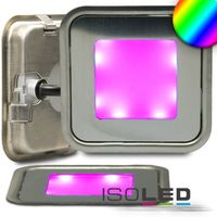 Article picture 1 - floor spotlight SLIM-OUT :: squar. stainless steel :: IP67 :: RGB