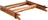 Serviergestell, 2-stufig 36,5 x 26,5 cm, H: 34 cm Naturschiefer, Akazienholz