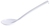 Vorlegelöffel aus weißem SAN-Kunststoff, gerader langer Stiel Länge: 33,5 cm