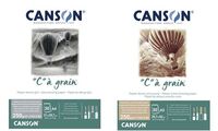 CANSON Bloc papier dessin "C" à grain Couleur, ocre chiné (5299195)