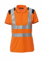 Payper Warnschutz Damen Polo-Shirt GUARD+LADY, Regular Fit, 150g, Kurzarm, Fluogelb, PSA 2, Größe S