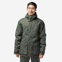 Hunting Warm Waterproof Jacket 500 Green - UNIQUE