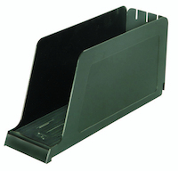 ELBA Kassette, aus PS, für Einstellmappen und -hefter, für ca. 900 DIN A4 quer-Blätter, mit Beschriftungsfenster, schwarz