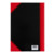 Bantex A4 China Kladde, kariert, 96 Blatt, schwarz/rot