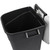 Pedal Operated Wheeled Litter Bin - 100 Litre - Grey Lid