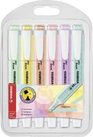 Stabilo Swing Cool Highlighters Pen Chisel Tip 1-4mm Line Assorted Paste(Pack 6)