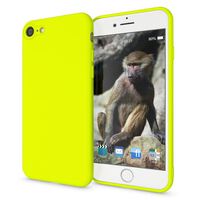 NALIA Neon Hülle für iPhone SE 2022 / SE 2020 / 8 / 7, Schutz Case Handy Cover Gelb