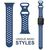 NALIA Traforato Silicone Cinturino Smart Watch compatible con Apple Watch Bracciale Ultra/SE Series 8/7/6/5/4/3/2/1, 42mm 44mm 45mm 49mm, per iWatch Orologio Donna e Uomo Blu medio