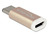 Adapter USB 2.0 Micro-B Buchse an USB Type-C™ 2.0 Stecker kupferfarben, Delock® [65677]
