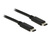 Kabel USB Type-C™ 2.0 Stecker an USB Type-C™ 2.0 Stecker 1 m schwarz, Delock® [83673]
