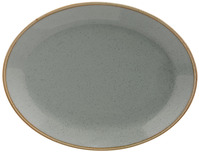 Platte Sidina oval; 31x23.5x3.1 cm (LxBxH); grau; oval; 6 Stk/Pck