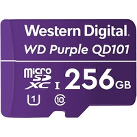 Western Digital MicroSD kártya - 256GB (microSDHC™, SDA 6.0, 24/7 működtetés, Purple)