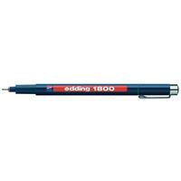 edding 1800 Profipen Fineliner Pen 0.50mm Line Black (Pack 10)