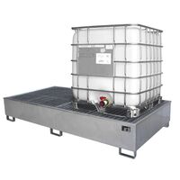 Steel sump tray with PE insert