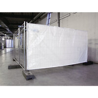 Transparant dekzeil voor verplaatsbaar hek