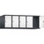 Altillo CLASSIC, 5 compartimentos, anchura de compartimento 300 mm, gris negruzco / blanco tráfico.
