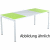 Schreibtisch HxBxT 75x140x80cm grau/grün