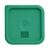 Vogue Square Food Storage Container Lid in Green Polycarbonate - Small